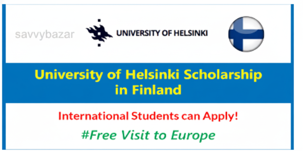 University of Helsinki Scholarship 2026 in Finland (Funded)